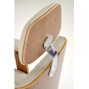 Кресло компьютерное HALMAR TIMBER бежевый/орех